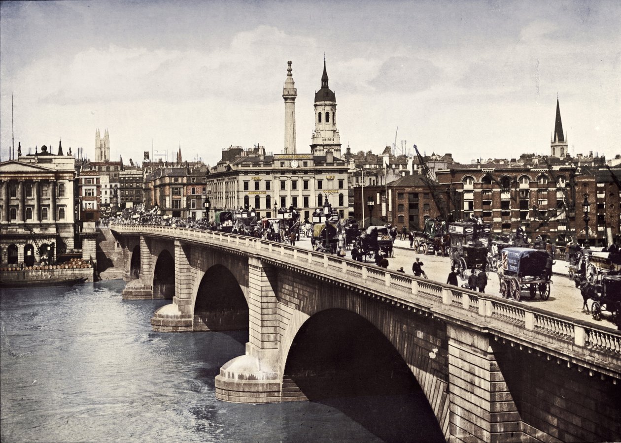 London Bridge, Lontoon kaupunki, 1911 tekijältä Pictorial Agency