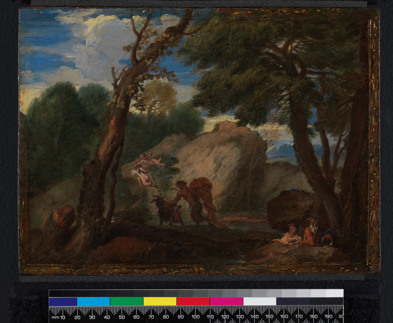 Maisema mytologisilla hahmoilla, ennen vuotta 1666 tekijältä Pier Francesco Mola