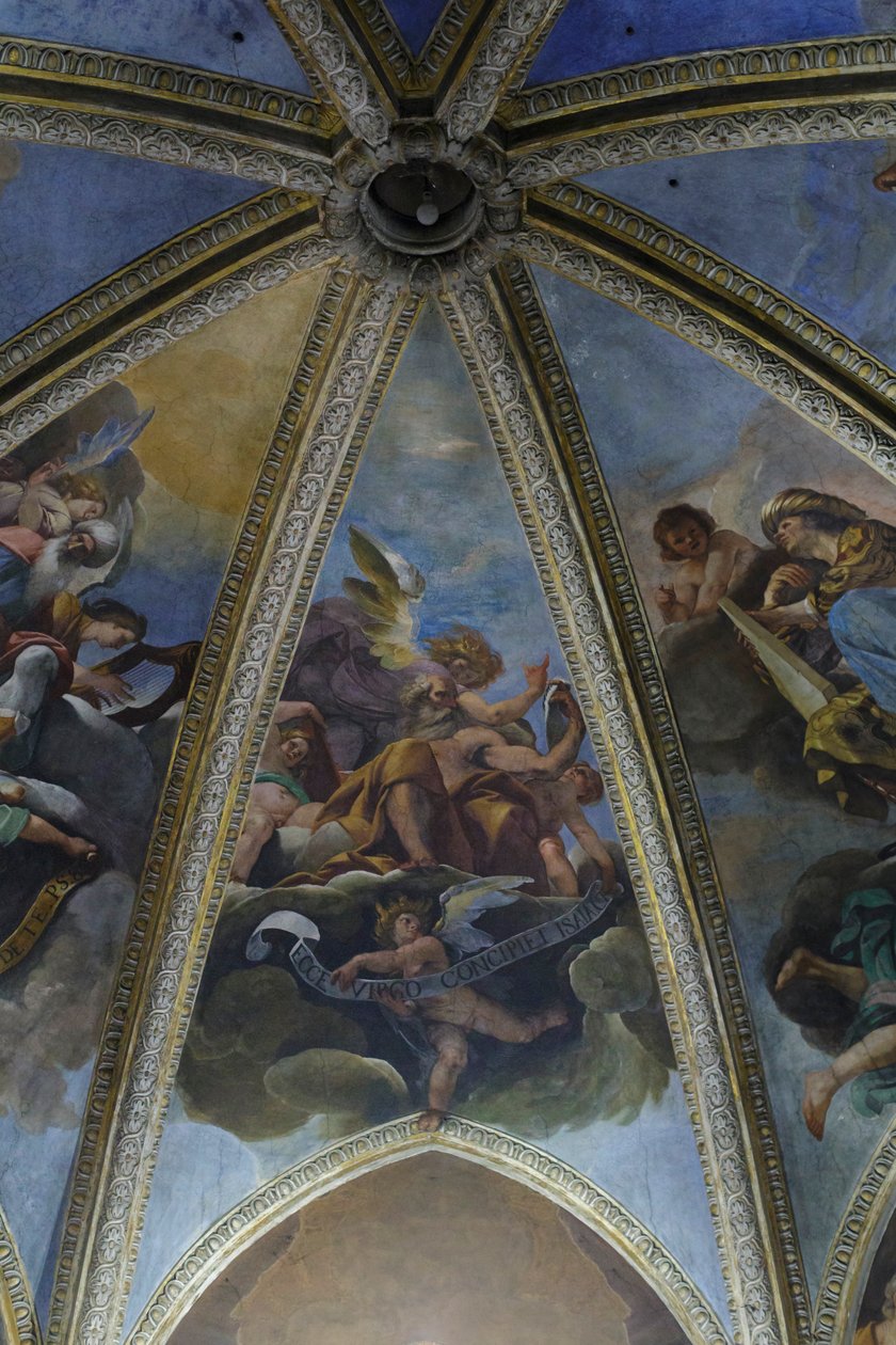 Profeetta Jesajaa esittävä fresko, noin 1626 (fresko). tekijältä Pier Francesco Morazzone