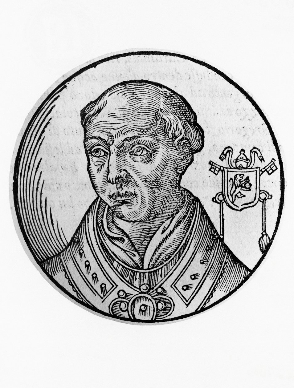 Calixtus II:n muotokuva (Guy de Burgundy, noin 1060-1124). tekijältä Blaise Nicolas Le Sueur