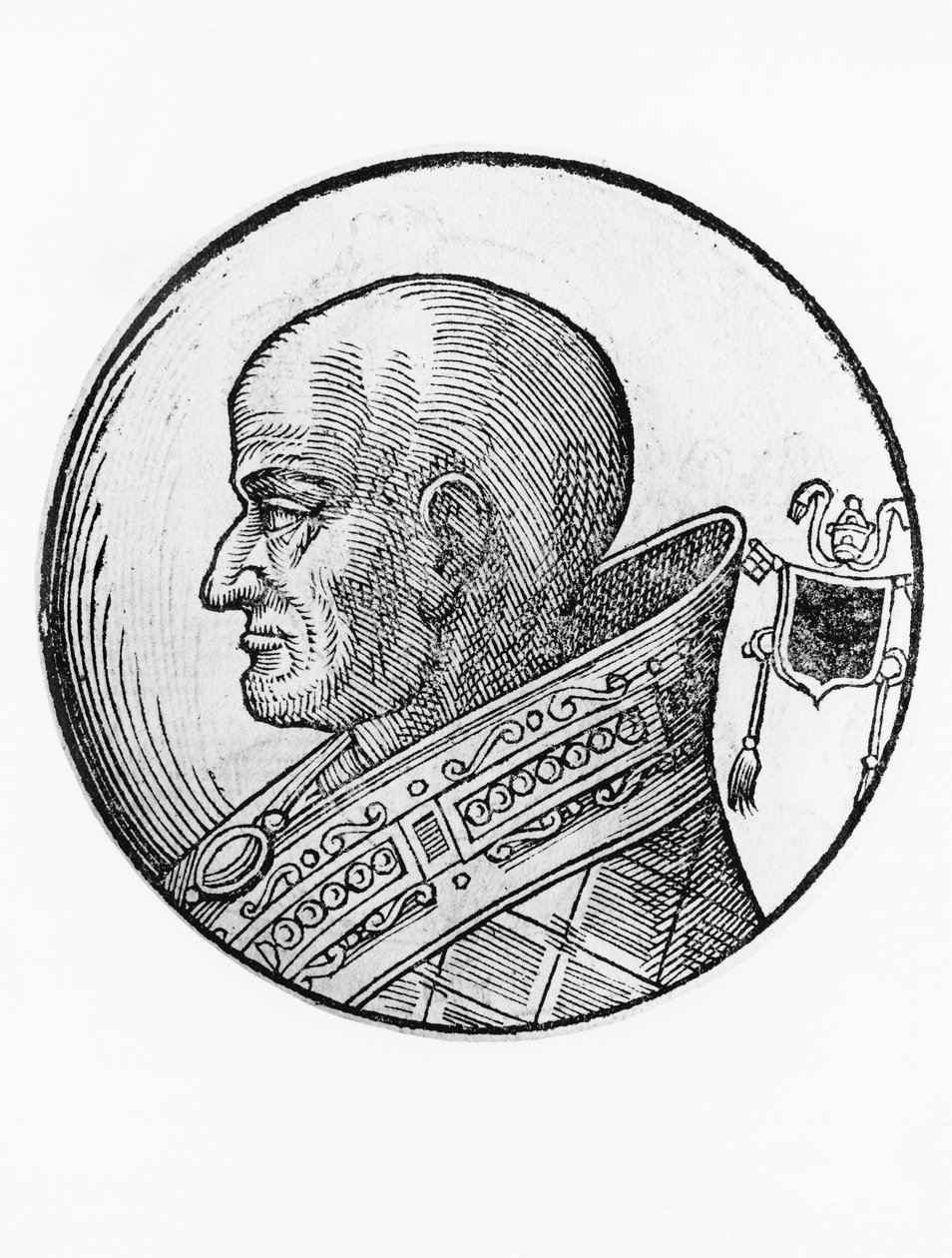 Sergius III:n muotokuva (kuollut 911) tekijältä Blaise Nicolas Le Sueur