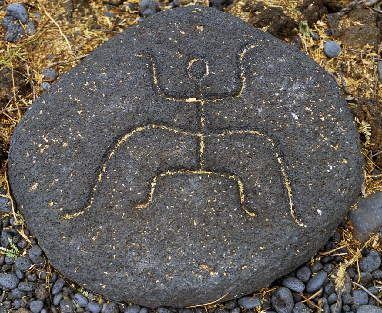 Kivikaiverrus, Puako Petroglyph Archaeological District, Havaijin saari, Yhdysvallat tekijältä Blaise Nicolas Le Sueur