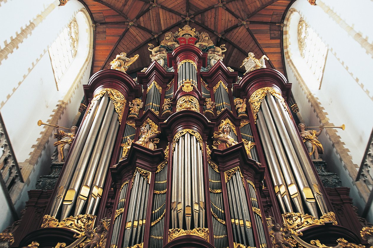 St-Bavokerkin kirkon eli Grote Kerkin urut, rakentaja Christian Muller (1690-1763), Haarlem, Alankomaat tekijältä Blaise Nicolas Le Sueur