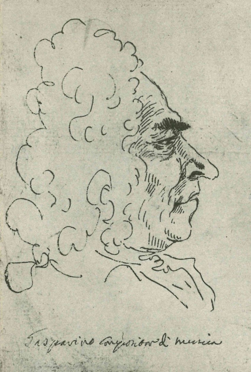 Francesco Gasparini (kirjoittanut Pier Leone Ghezzi) Rom, Bibl Vat - Codici Ottoboniani latini 3113, fol8. tekijältä Pier Leone Ghezzi