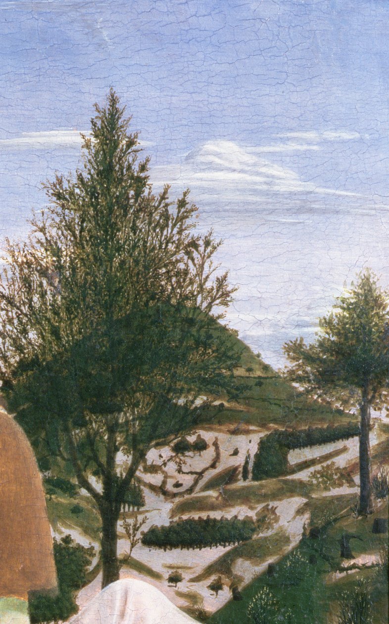 Kristuksen kaste, 1450-luku (tempera paneelille) (yksityiskohta kuvasta 372) tekijältä Piero della Francesca