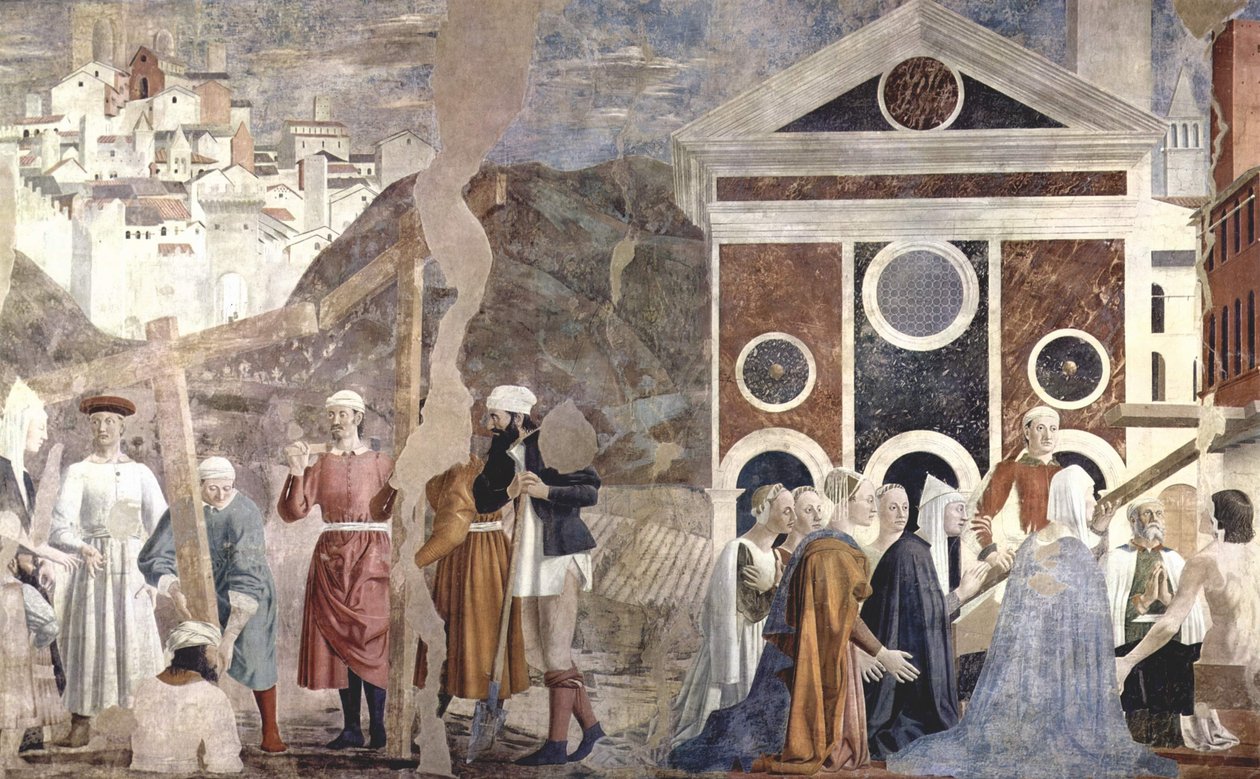 Legenda vom Heiligen Kreuz tekijältä Piero della Francesca