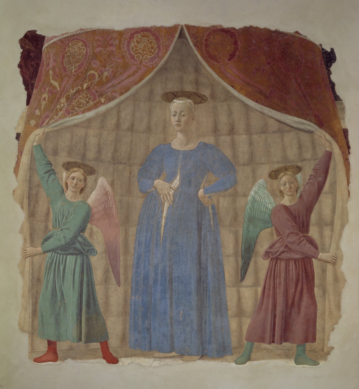 Madonna del Parto, n. 1450-1470 (kunnostuksen jälkeen) (katso myös 75561, 172472 ja 169194) tekijältä Piero della Francesca