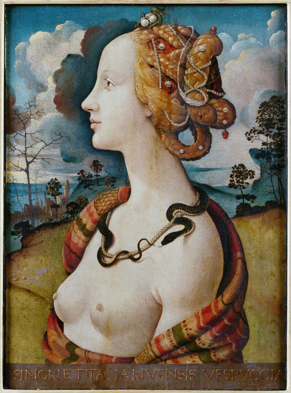 Simonetta Vespuccin muotokuva tekijältä Piero di Cosimo