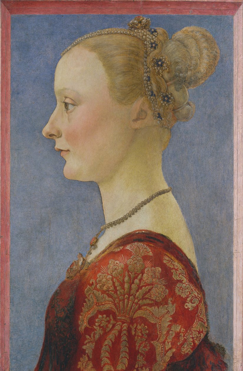 Naisen muotokuva, n. 1480. tekijältä Piero del Pollaiolo