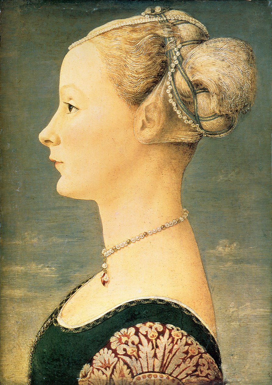 Naisen muotokuva, 1400-luvun toinen puoli. tekijältä Piero del Pollaiuolo