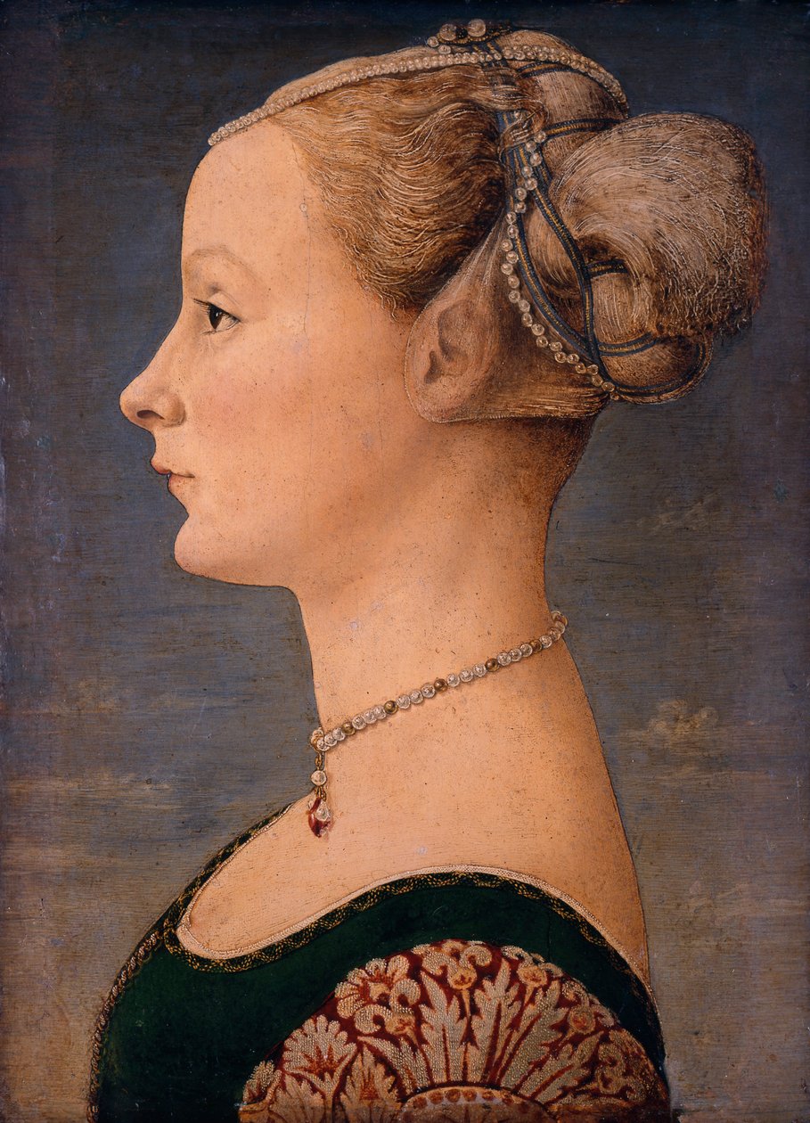 Naisen muotokuva, 1400-luvun toinen puoli. tekijältä Piero del Pollaiuolo