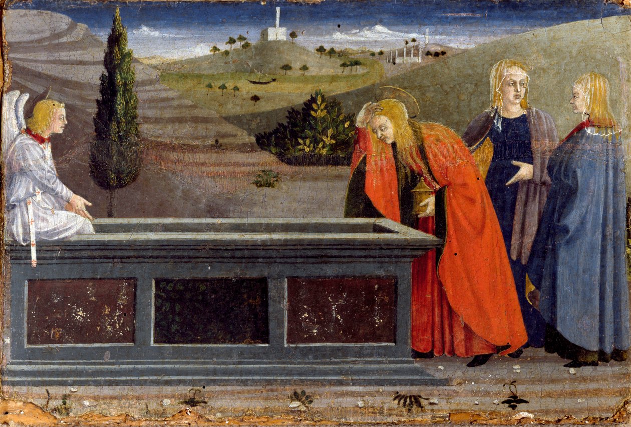 Misericordian polyptyykki: Kolme mariaa tekijältä Piero della (school of) Francesca