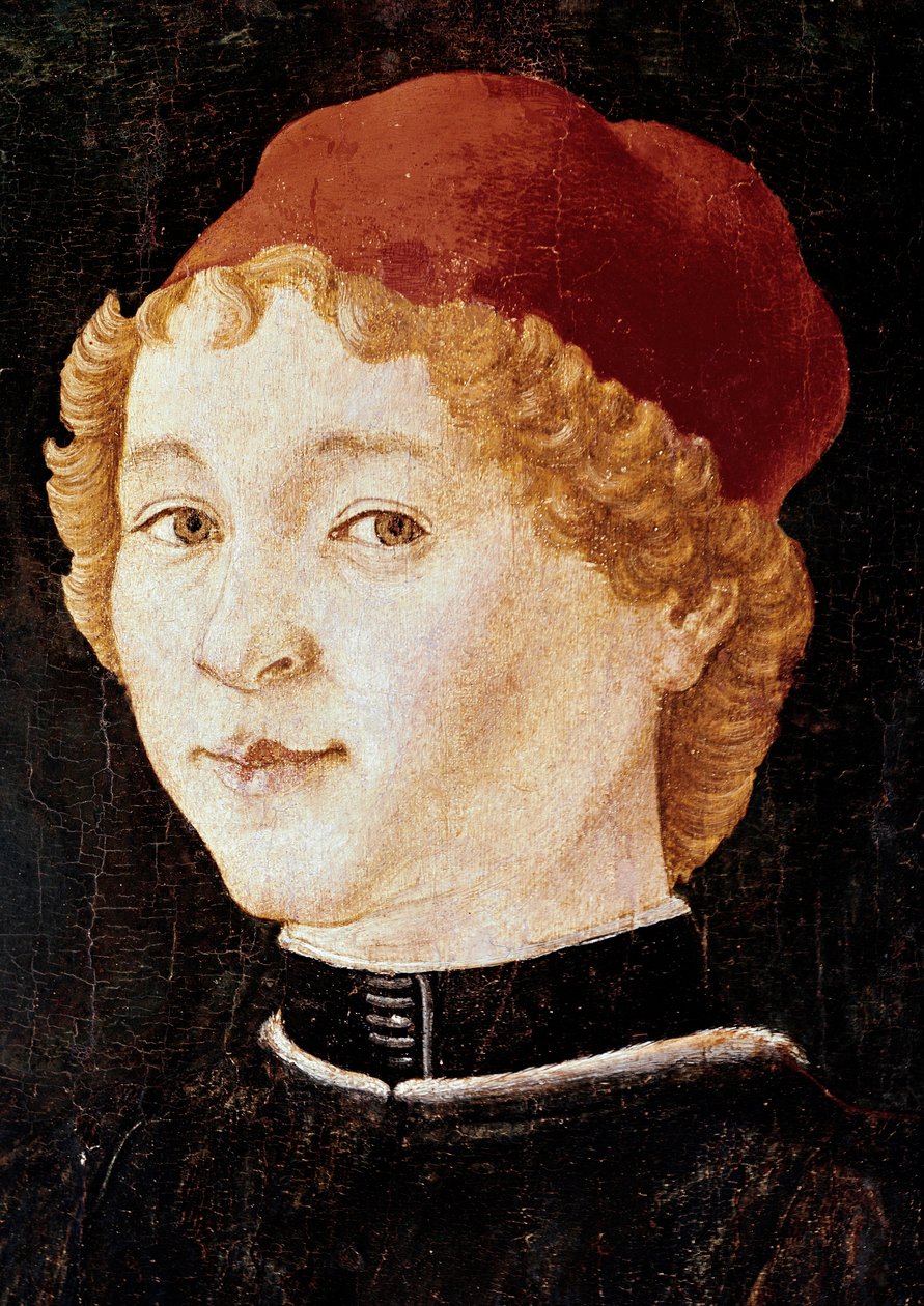 Nuoren miehen muotokuva, jolla on punainen hattu Luultavasti Piero della Francesca tekijältä Piero della Francesca