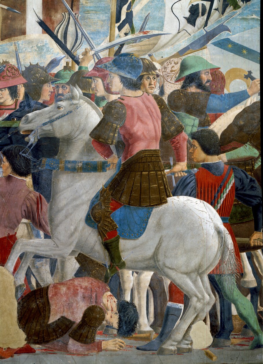 Legenda todellisesta rististä, Herakleioksen ja Chosroesin taistelusta, valmistui 1464 (yksityiskohta) tekijältä Piero della Francesca