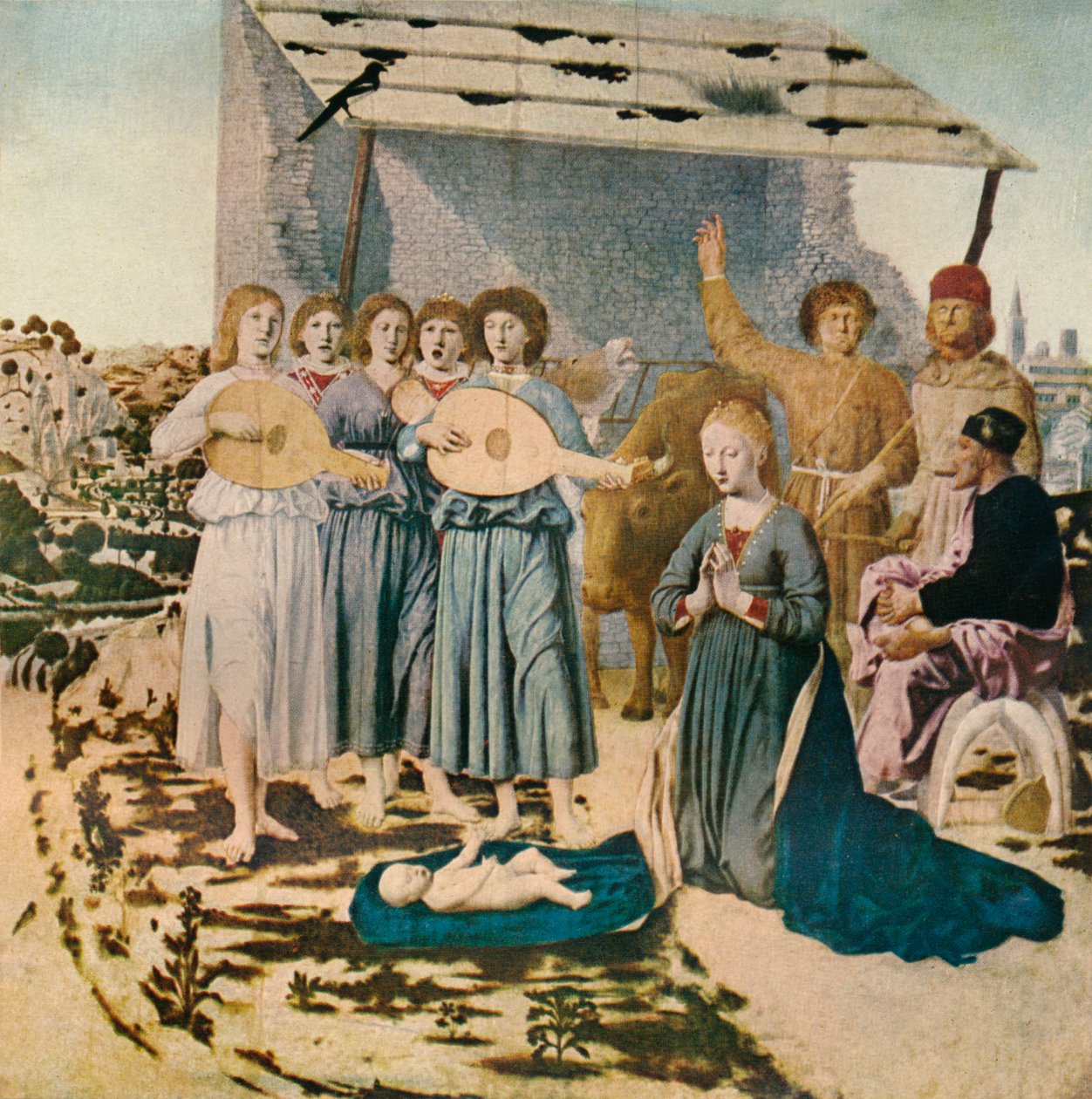 Syntymä, c1470, 1911 tekijältä Piero della Francesca