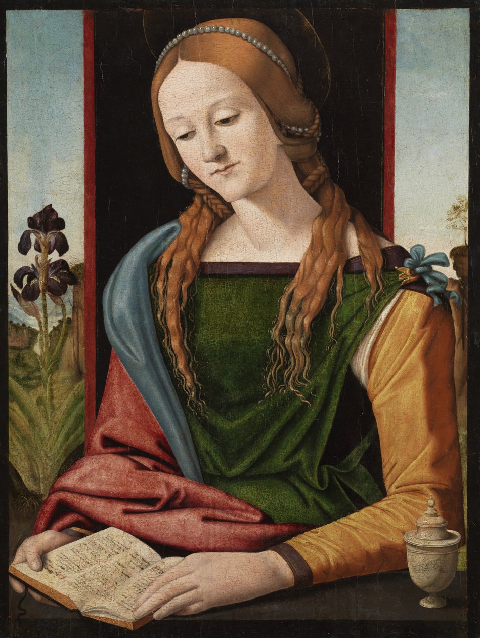 Magdalen Reading, n. 1500-20 tekijältä Piero di Cosimo