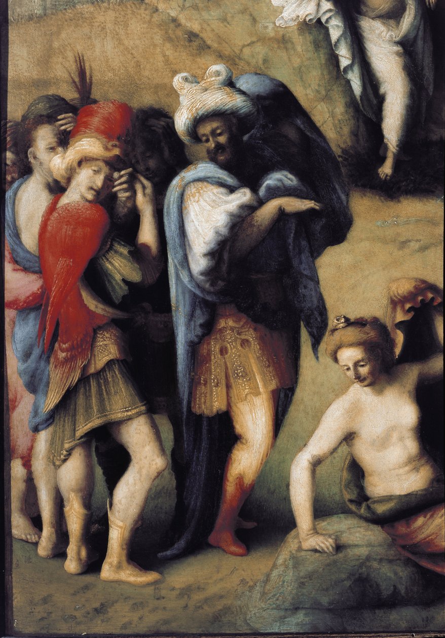 Perseus Freeing Andromeda, yksityiskohta (1510, öljy kankaalle) tekijältä Piero di Cosimo
