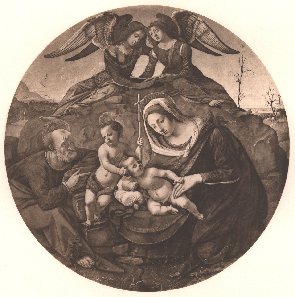 Pyhä perhe tekijältä Piero di Cosimo