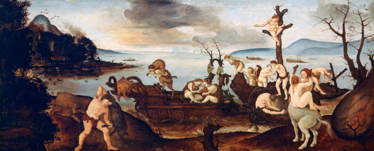 Paluu metsästä, 1505-1507. tekijältä Piero di Cosimo