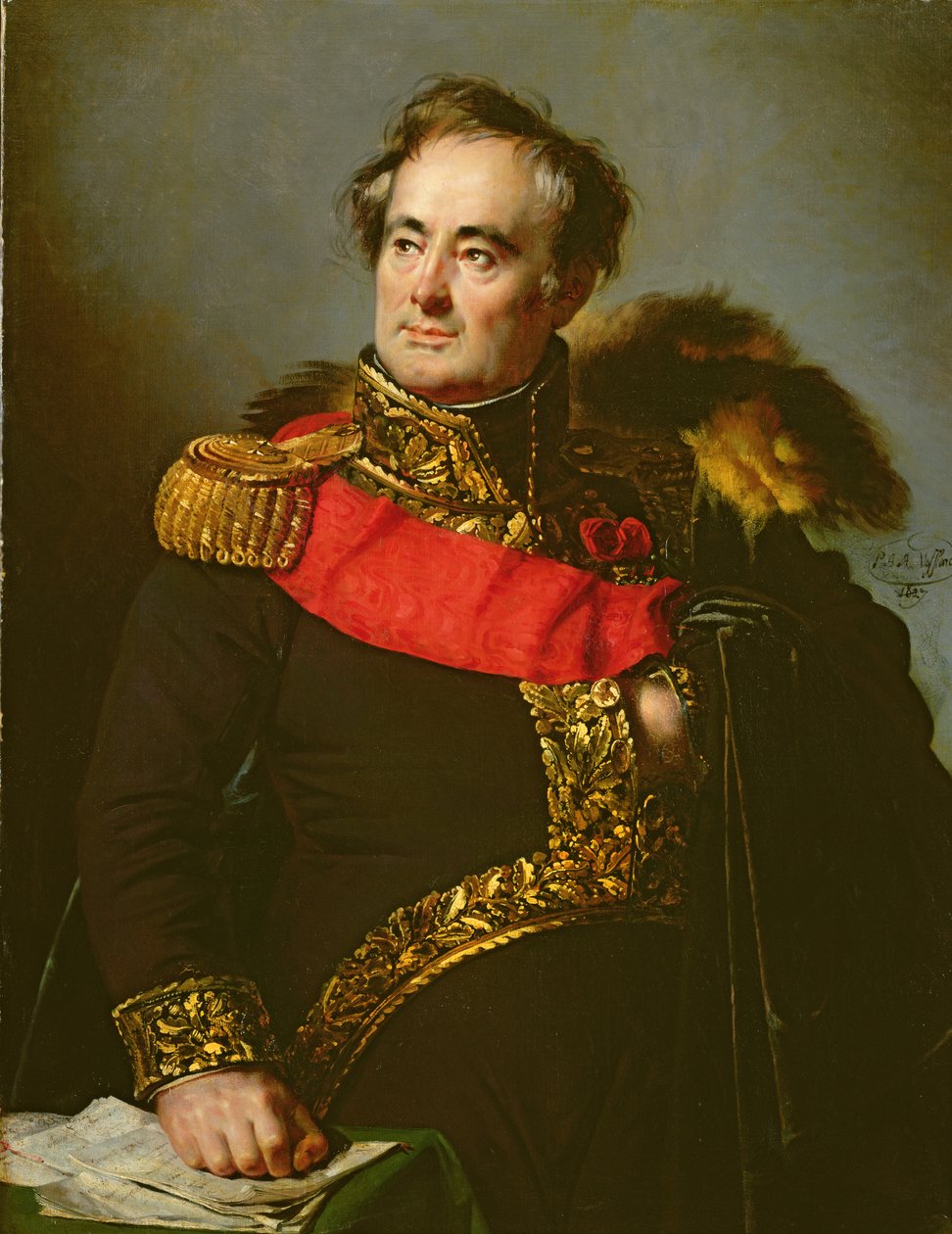 Kenraali Decaen, 1827 tekijältä Pierre Antoine Augustin Vafflard