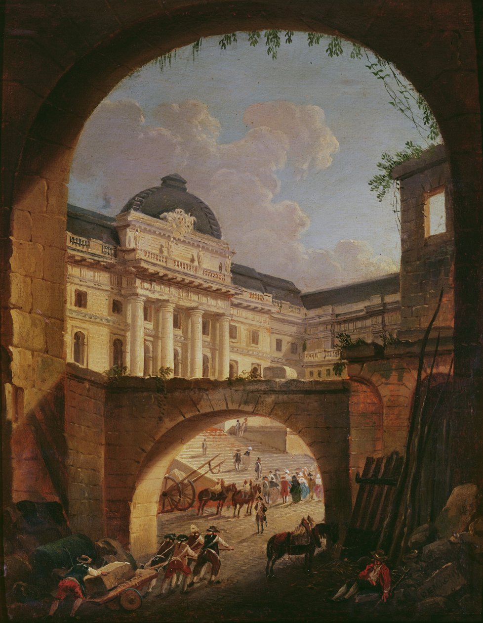 Palais de Justice, Pariisi, tekijältä Pierre Antoine Demachy