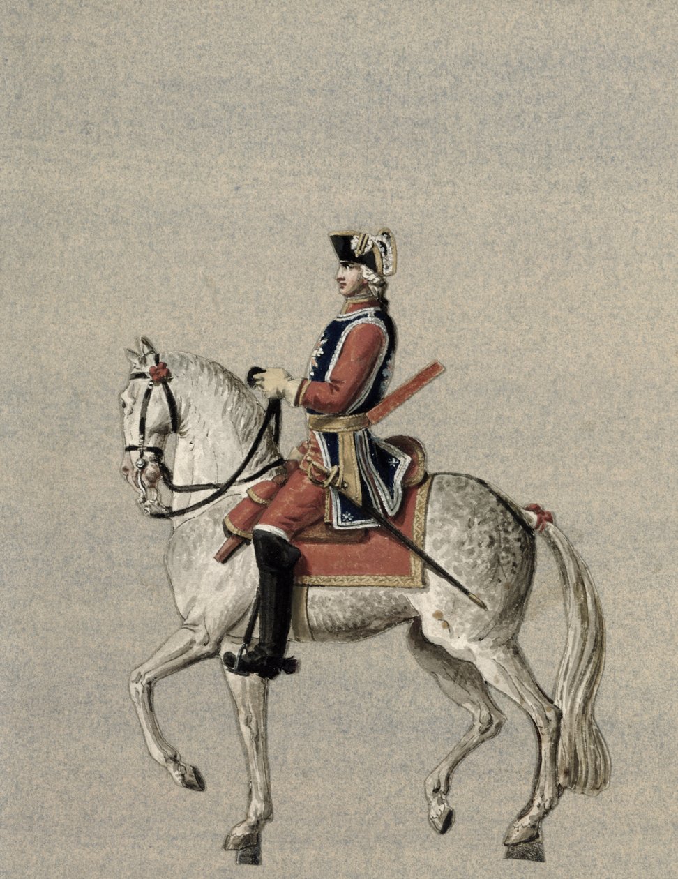 Prinssi Charles de Beauveau-Craonin (1720-93) ratsastusmuotokuva tekijältä Pierre Antoine Lesueur