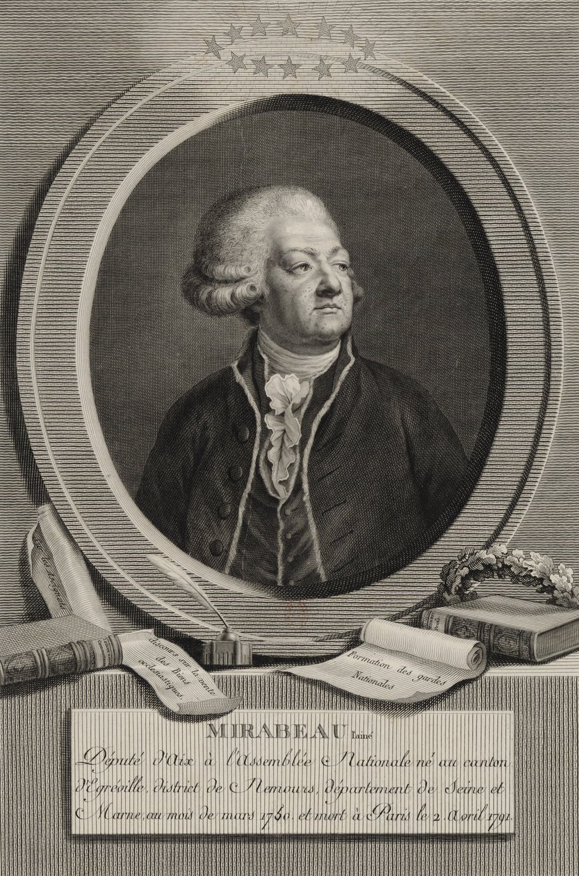 Honoré-Gabriel Riquetin muotokuva, Mirabeau tekijältä Pierre Audouin