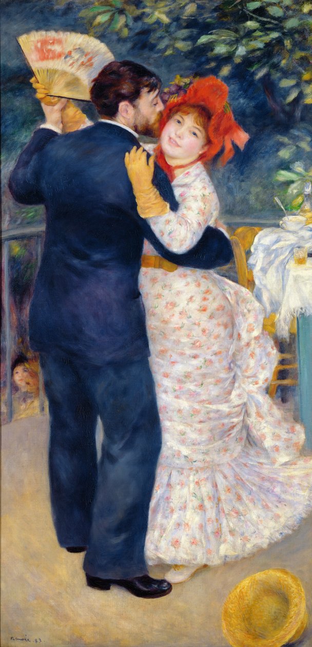 Tanssi maalla, 1883 tekijältä Pierre Auguste Renoir