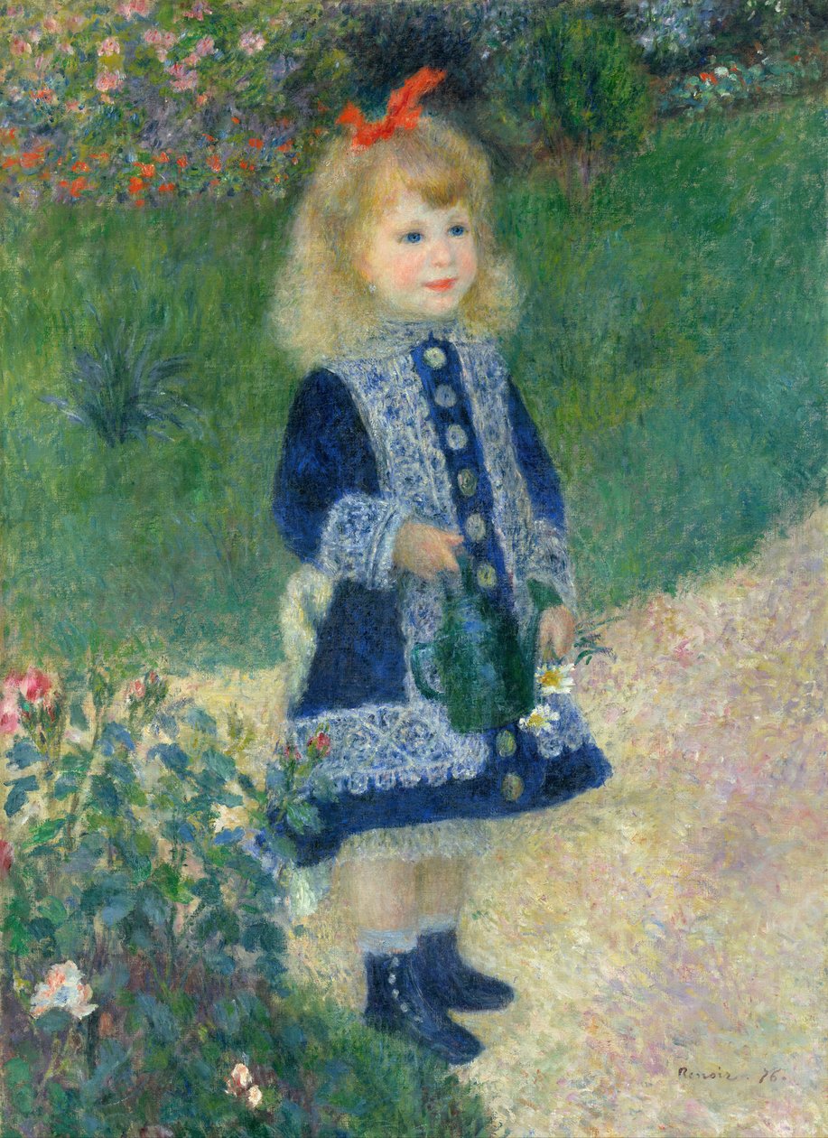 Tyttö, jolla on kastelukannu tekijältä Pierre Auguste Renoir