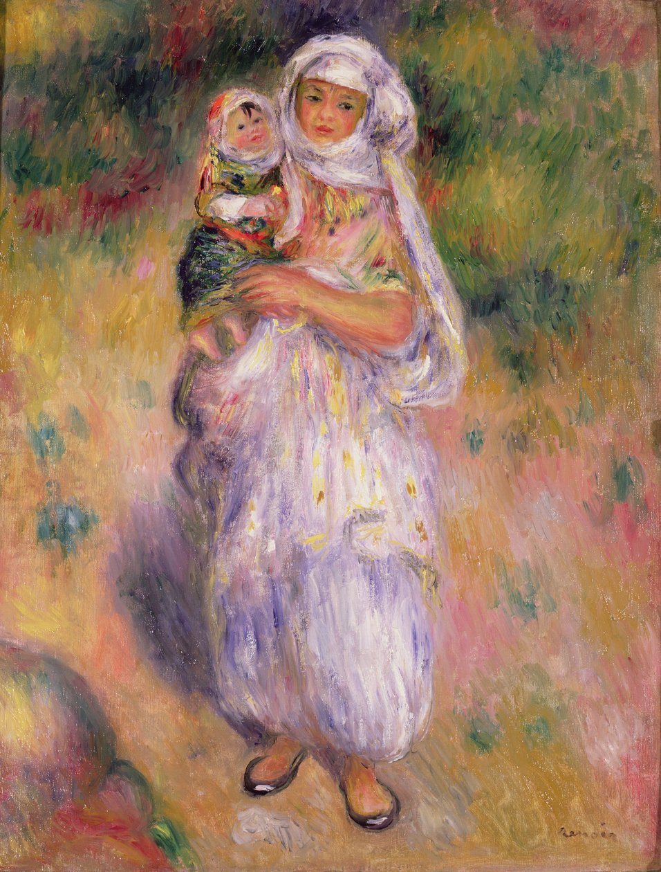 Algerialainen nainen ja lapsi, 1882 tekijältä Pierre Auguste Renoir