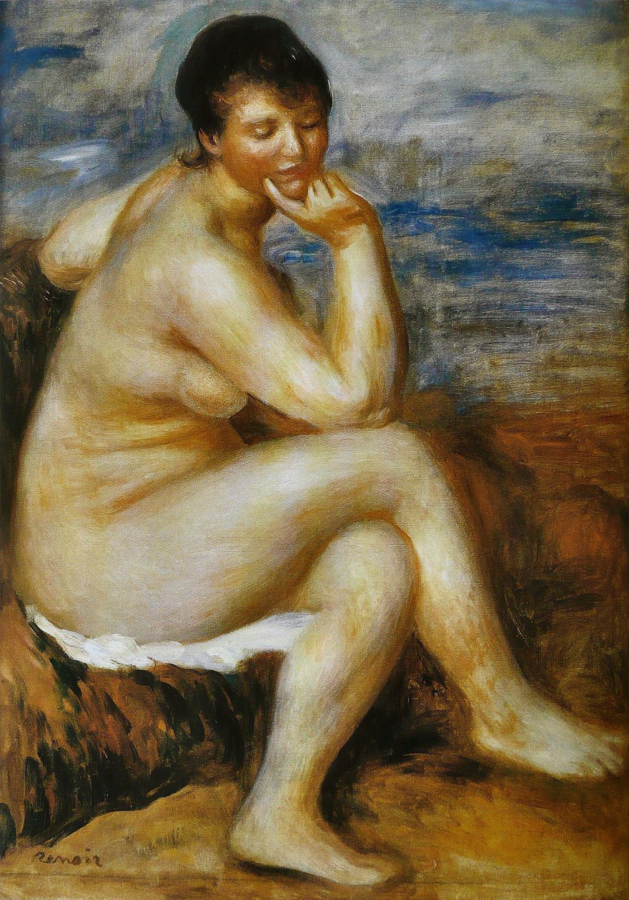 Baigneuse au rocher tekijältä Pierre Auguste Renoir