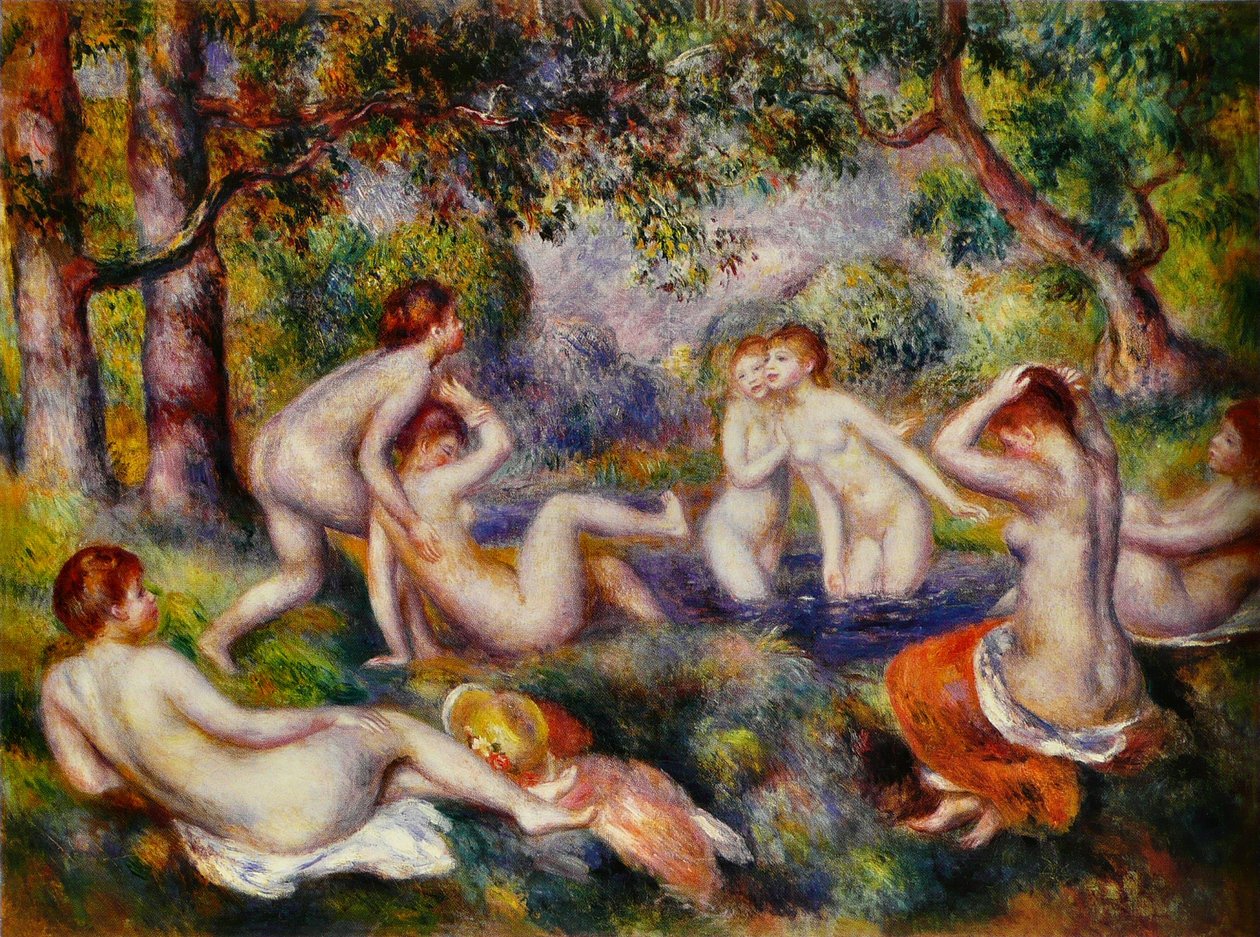 Baigneuses dans la forêt tekijältä Pierre Auguste Renoir