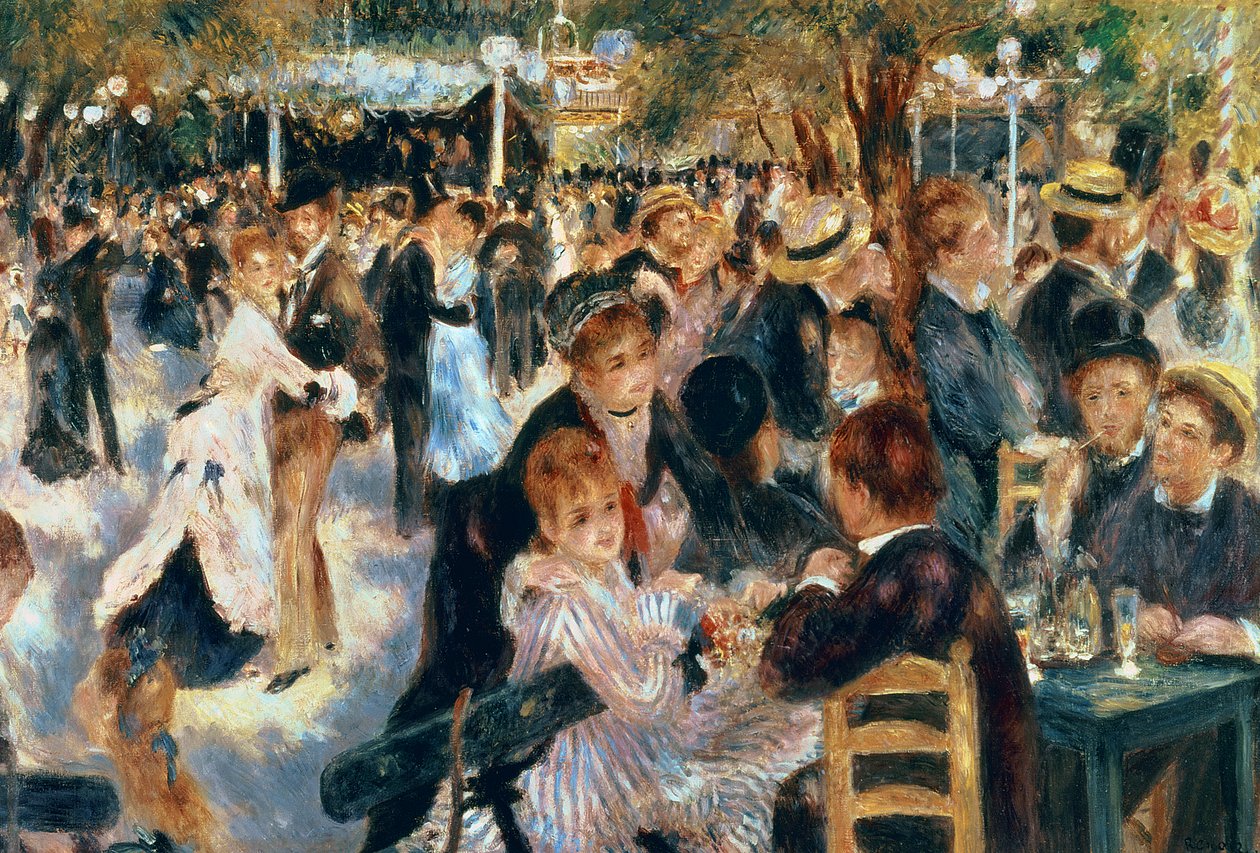 Ball Moulin de la Galettessa, 1876 tekijältä Pierre Auguste Renoir