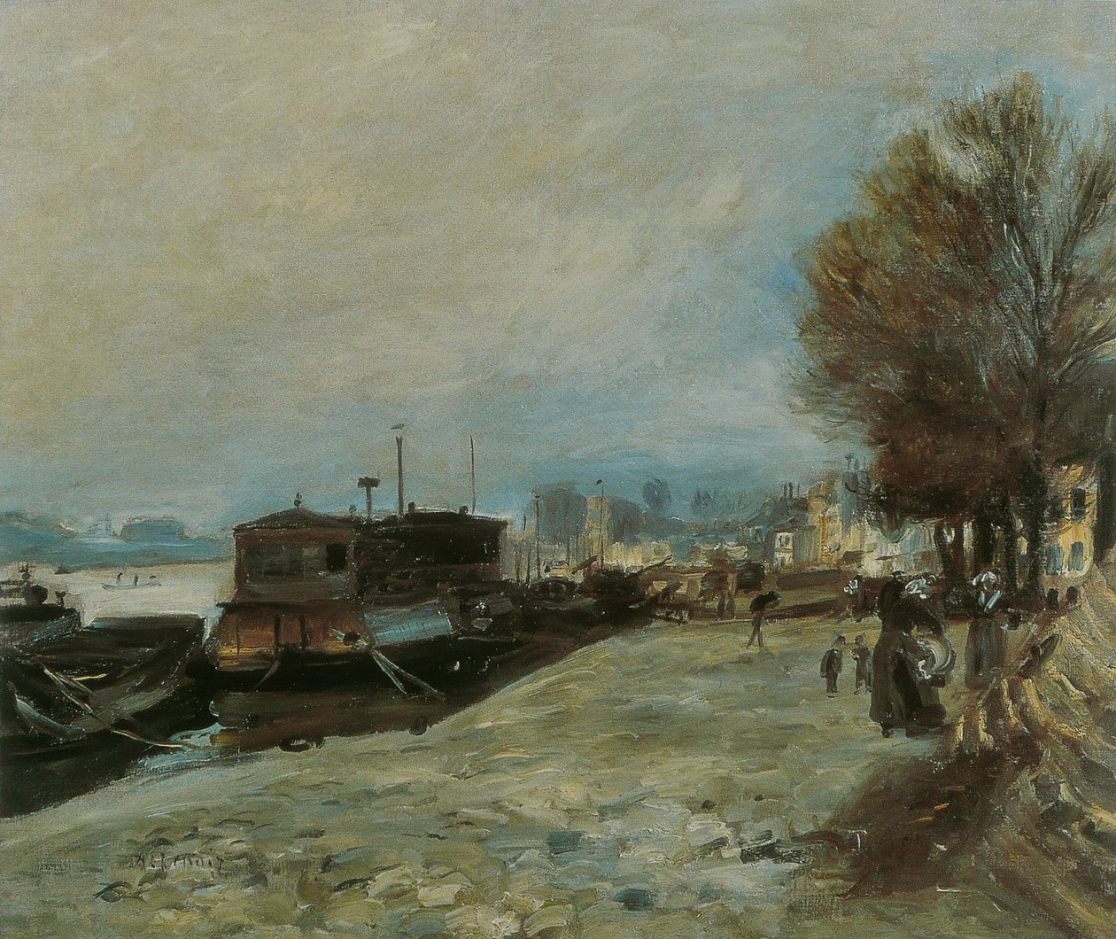Veneen pesu Seinen varrella tekijältä Pierre Auguste Renoir