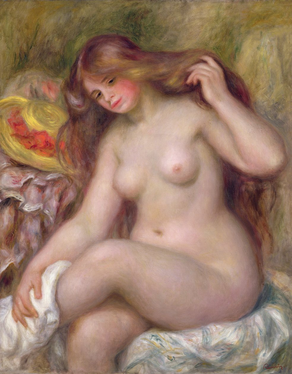 Bather, n. 1903 tekijältä Pierre Auguste Renoir