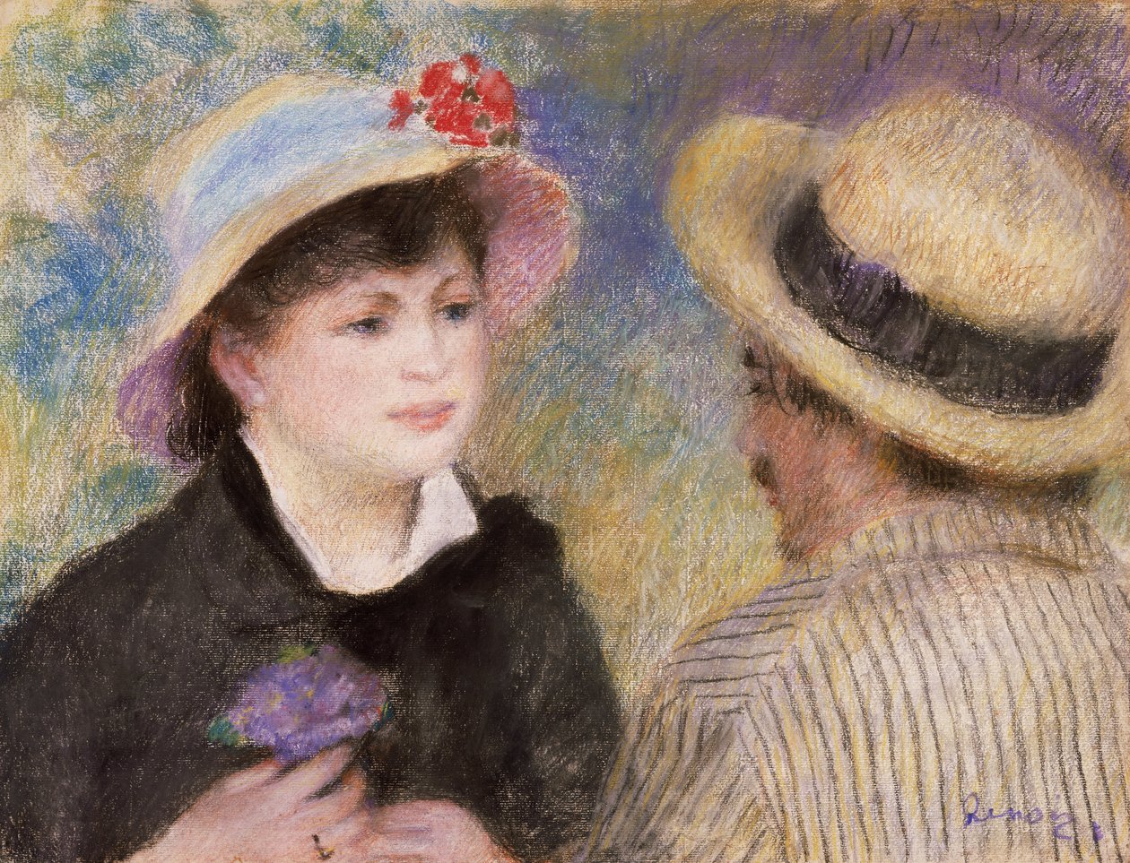 Veneilypariskunta (sanotaan olevan Aline Charigot ja Renoir) tekijältä Pierre Auguste Renoir
