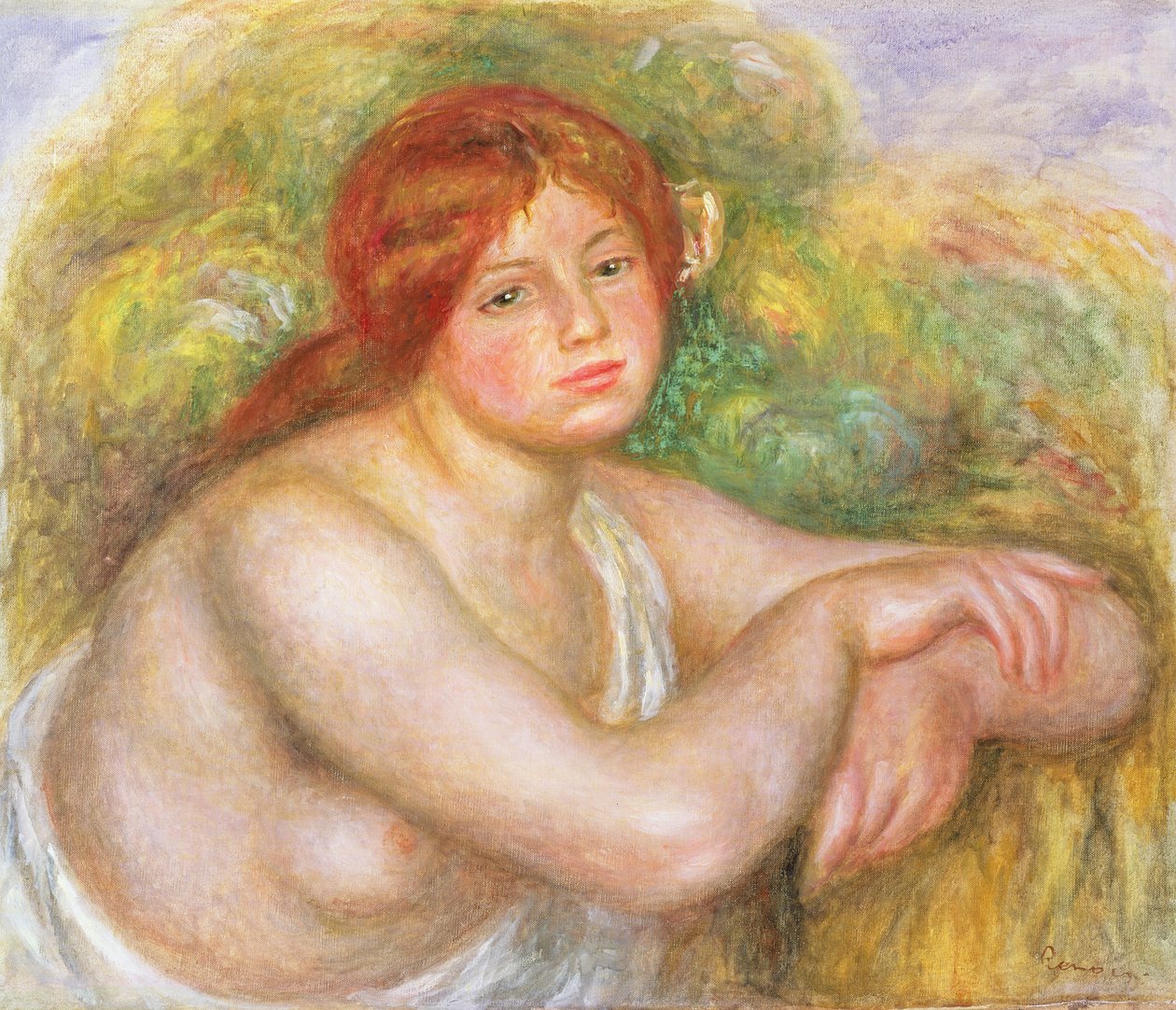 Alaston rintakuva, 1909 tekijältä Pierre Auguste Renoir