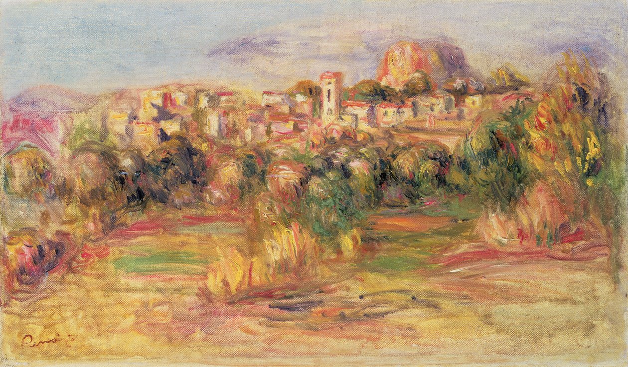 Cagnes, noin 1900 tekijältä Pierre Auguste Renoir
