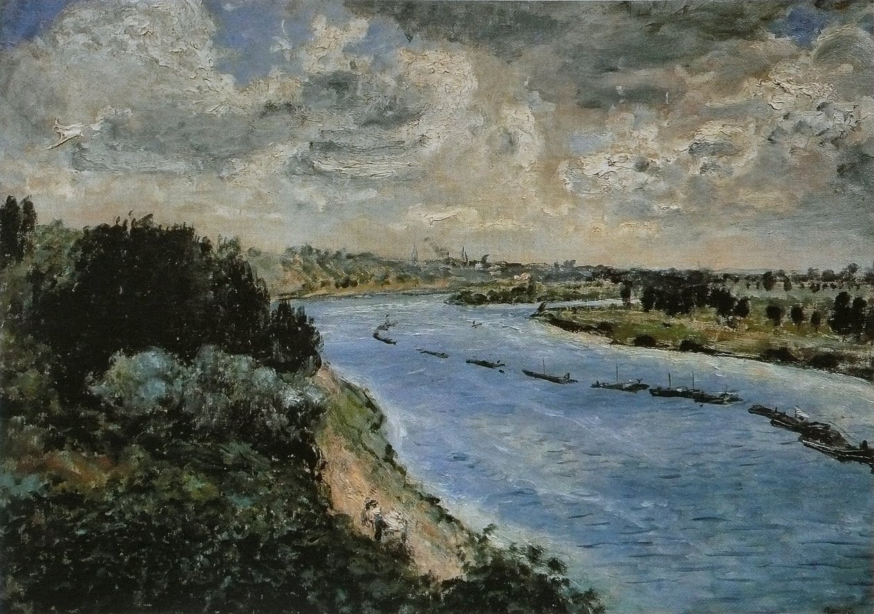 Chalands sur la Seine tekijältä Pierre Auguste Renoir