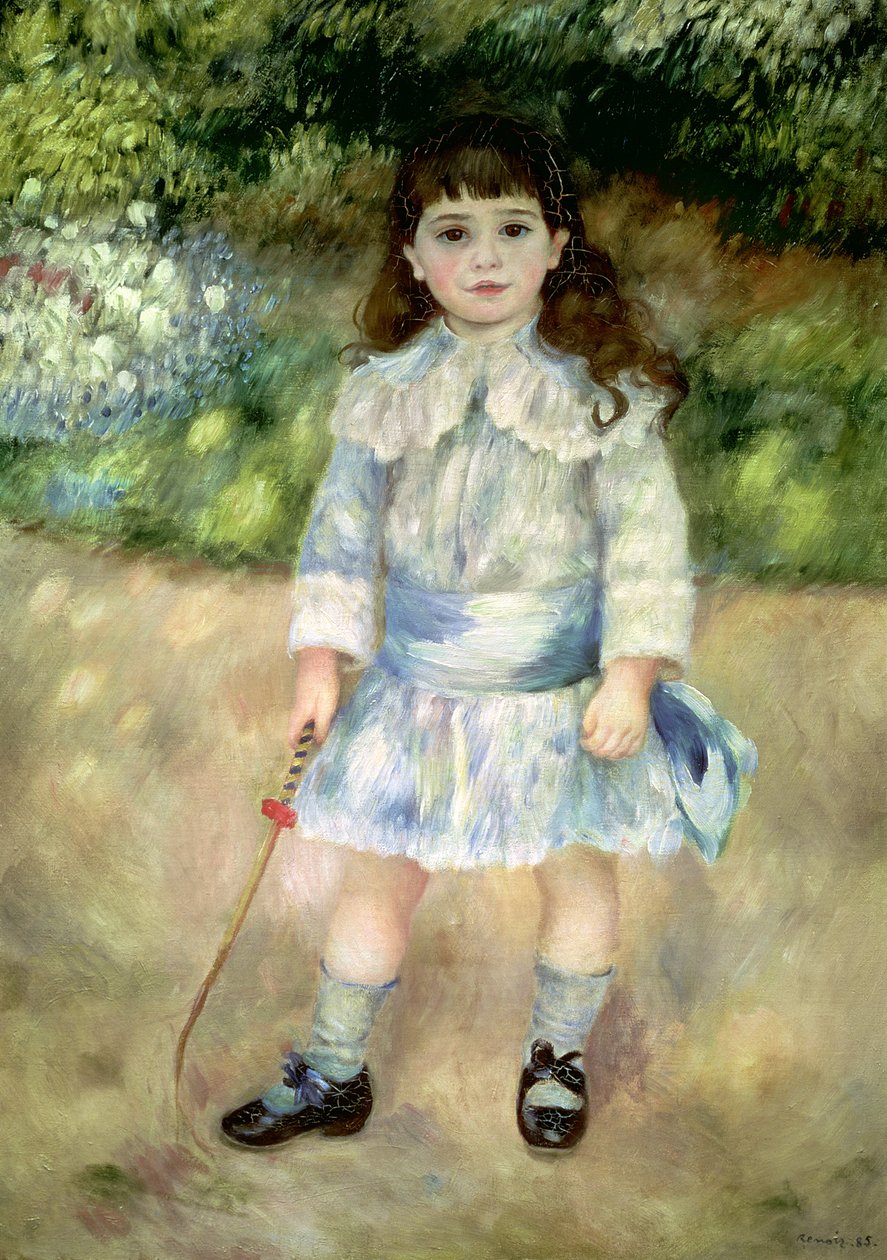 Lapsi ruoskan kanssa, 1885 tekijältä Pierre Auguste Renoir