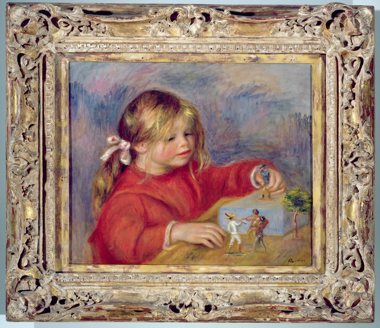 Claude Renoir pelissä, n. 1905 (katso myös 19116) tekijältä Pierre Auguste Renoir