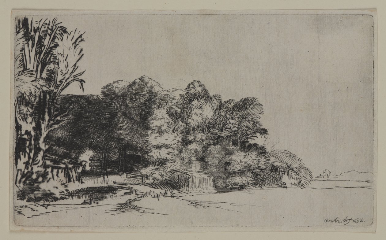 Puuryökkä Vistalla, 1652 (kuivakärki paperille) tekijältä Pierre Auguste Renoir