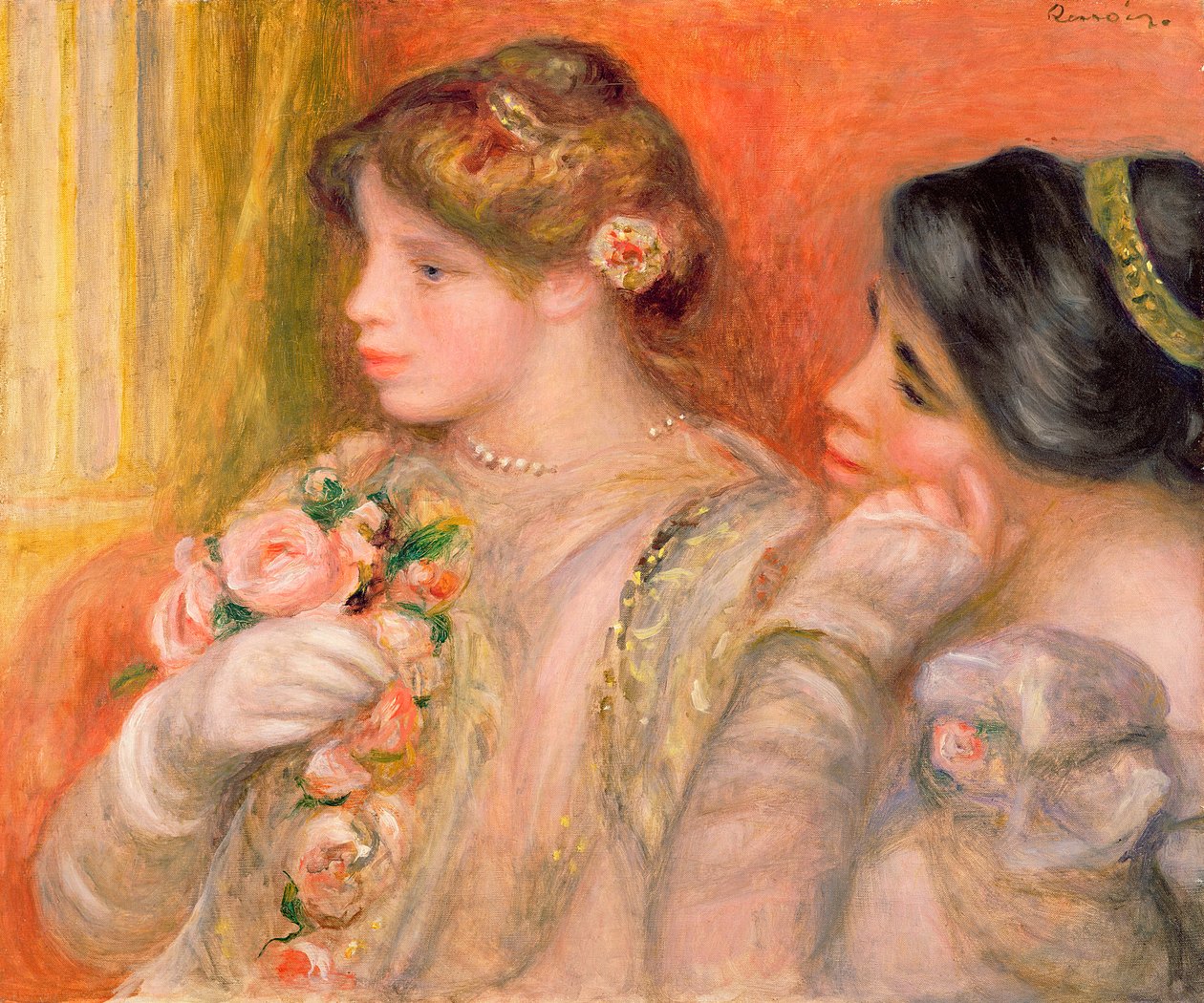 La Logessa, n. 1908 tekijältä Pierre Auguste Renoir