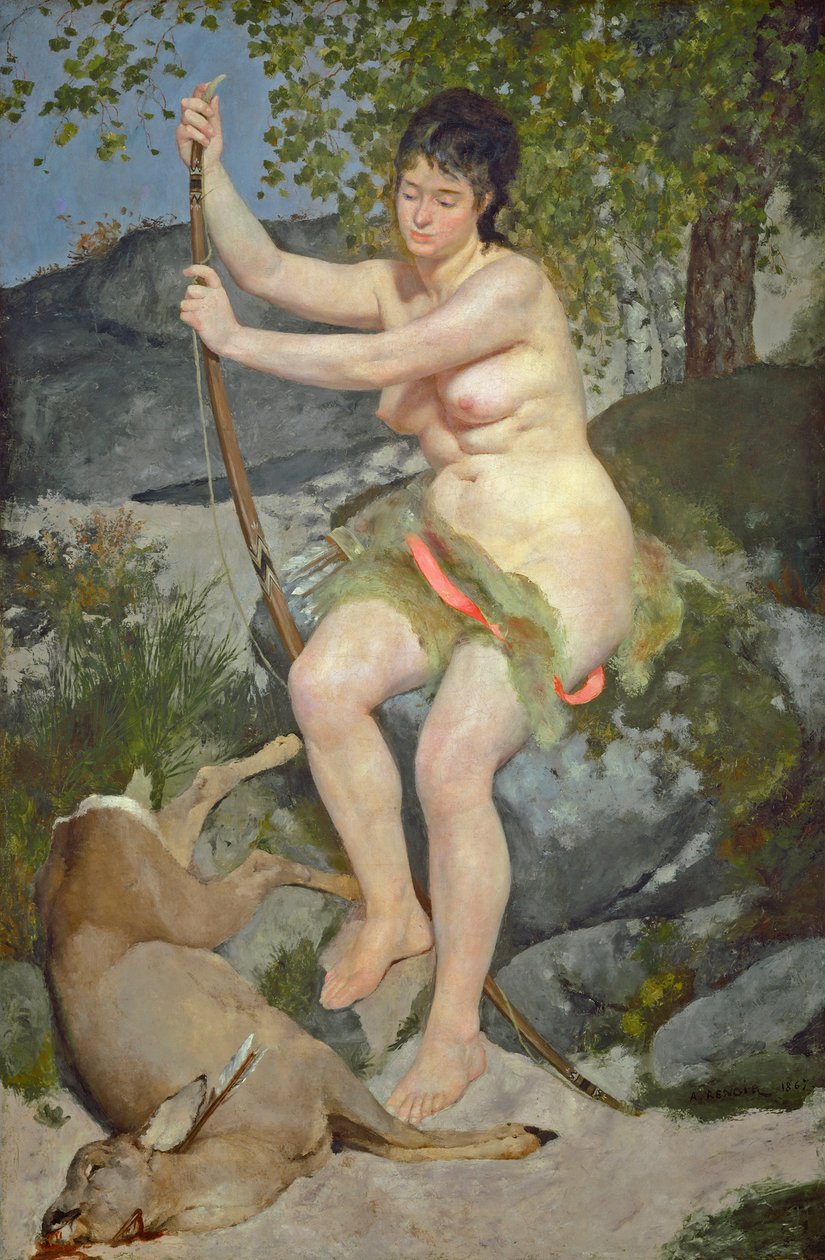 Diana, 1867 tekijältä Pierre Auguste Renoir