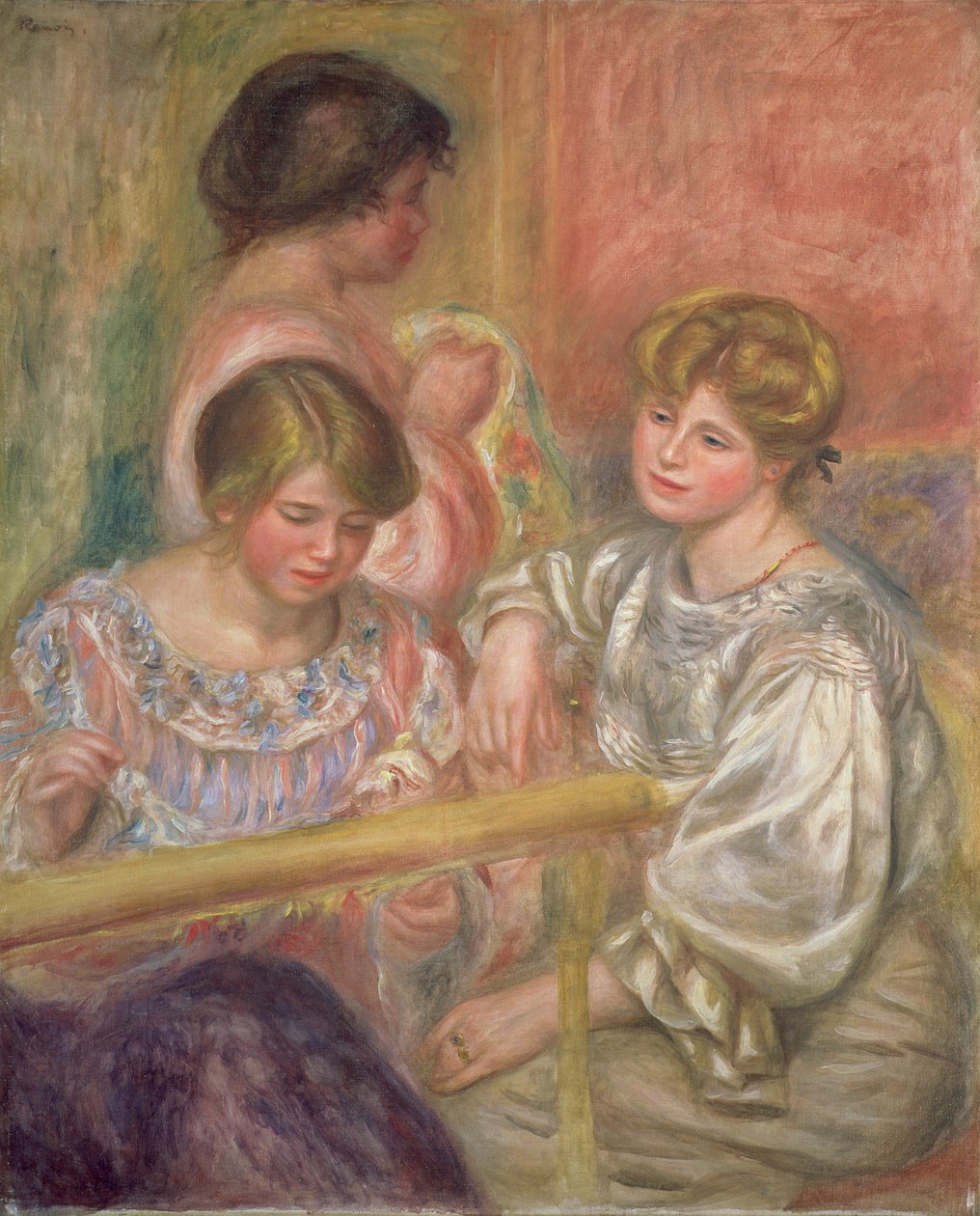 Brodeeraajat, n. 1904 tekijältä Pierre Auguste Renoir