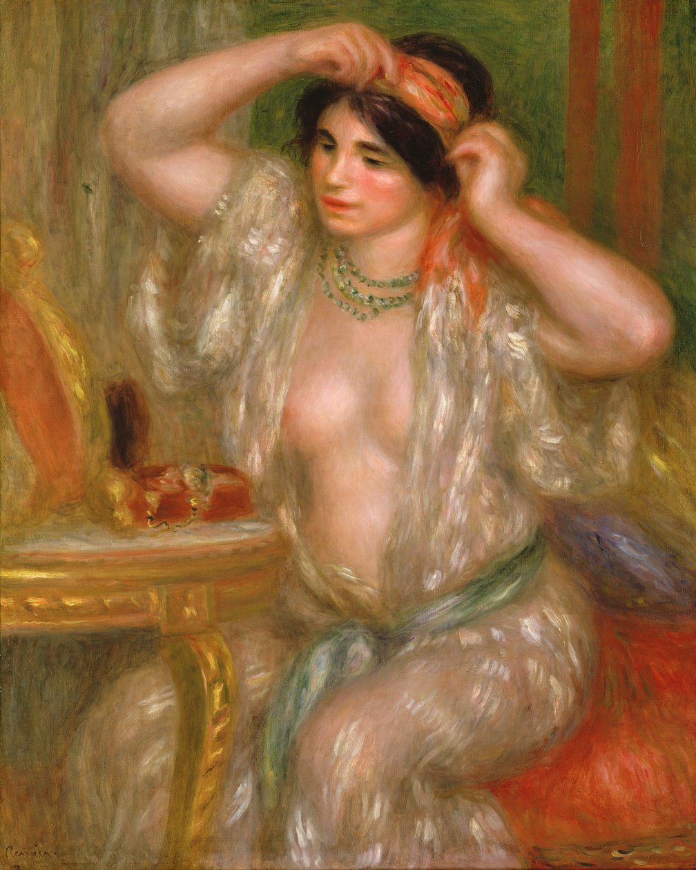 Gabrielle peilin ääressä, 1910 tekijältä Pierre Auguste Renoir