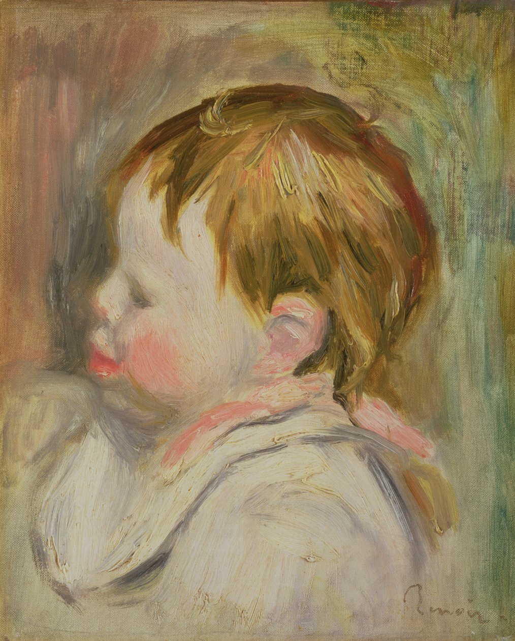 Vauvan pää tekijältä Pierre Auguste Renoir