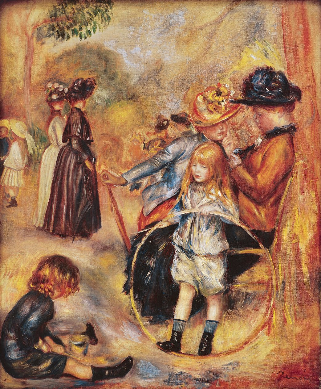 Luxemburgin puistossa 1883 tekijältä Pierre Auguste Renoir
