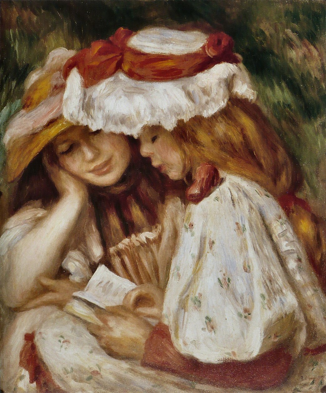 Jeunes Filles lisant tekijältä Pierre Auguste Renoir