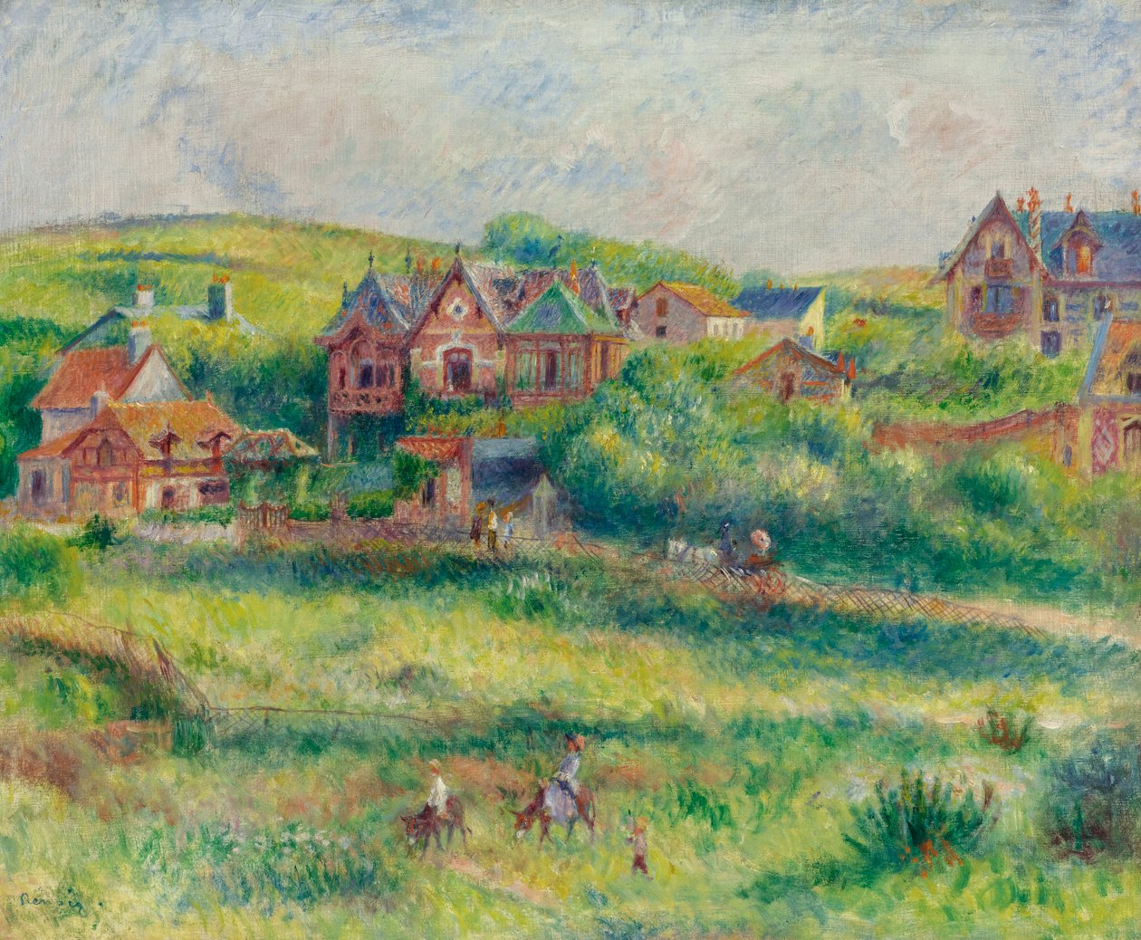 LE CHÂLET DE BLANCHE PIERSON UR POURVILLE tekijältä Pierre Auguste Renoir